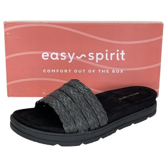 Easy Spirit Salma2 Black Womens Slide Sandals Size 8.5M - Picture 9 of 11